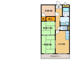 サンサーラタツミの物件間取画像